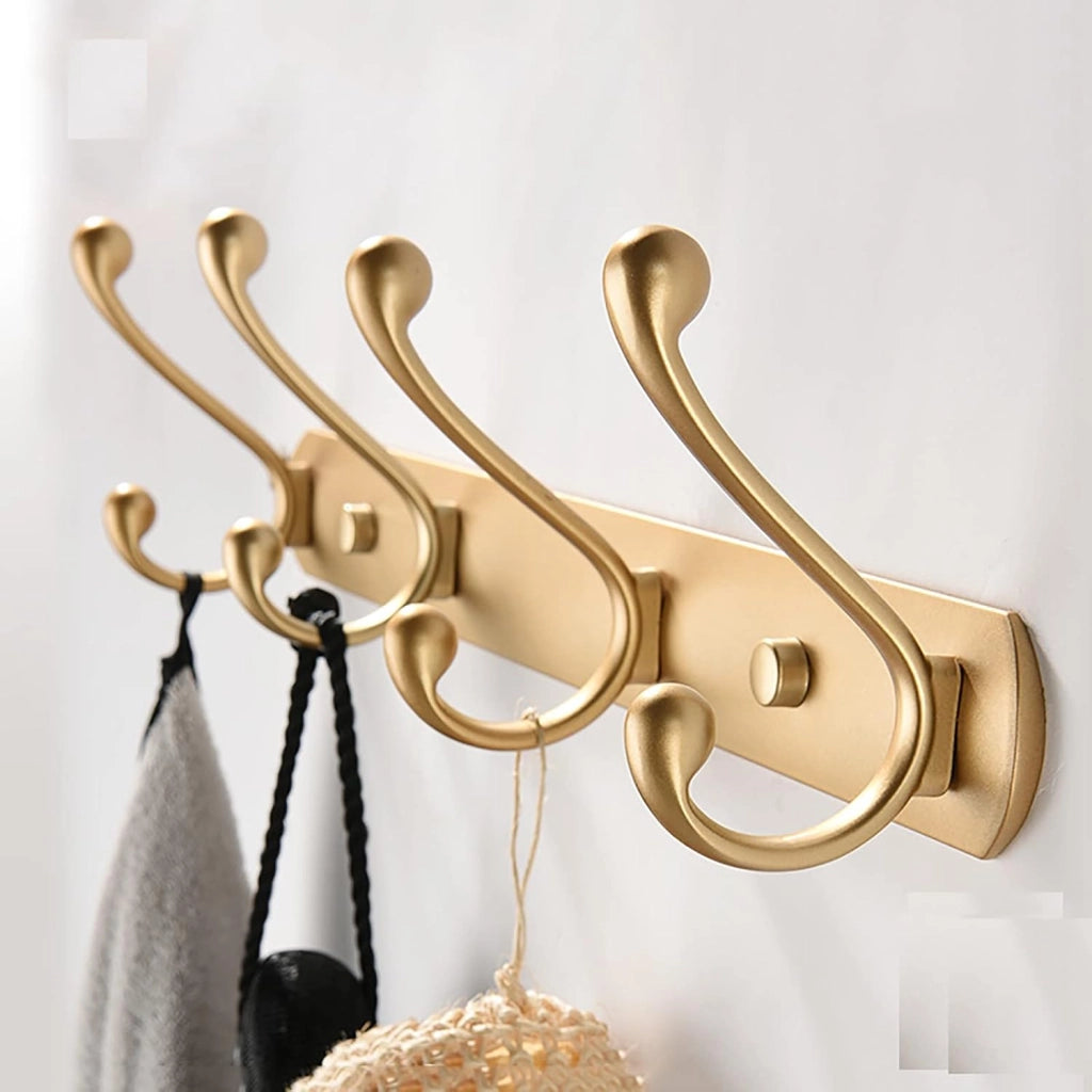 Appendiabiti/Gancio Appendiabiti per Guardaroba/Luce di Lusso Oro Ingresso a Parete Porta, Ingresso Posteriore Portico Scarpiera Fila Gancio (Dimensioni: 39 cm)