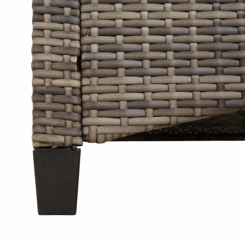 Panchina da giardino con cuscino 105 x 60 x 112 cm acciaio