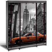 IDMarket - Armadio in tessuto con cerniera NEW YORK XXL