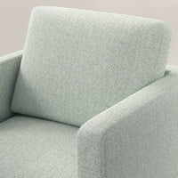 Poltrona 79x76x65 cm in Tessuto Effetto Lino Traspirante Grigio