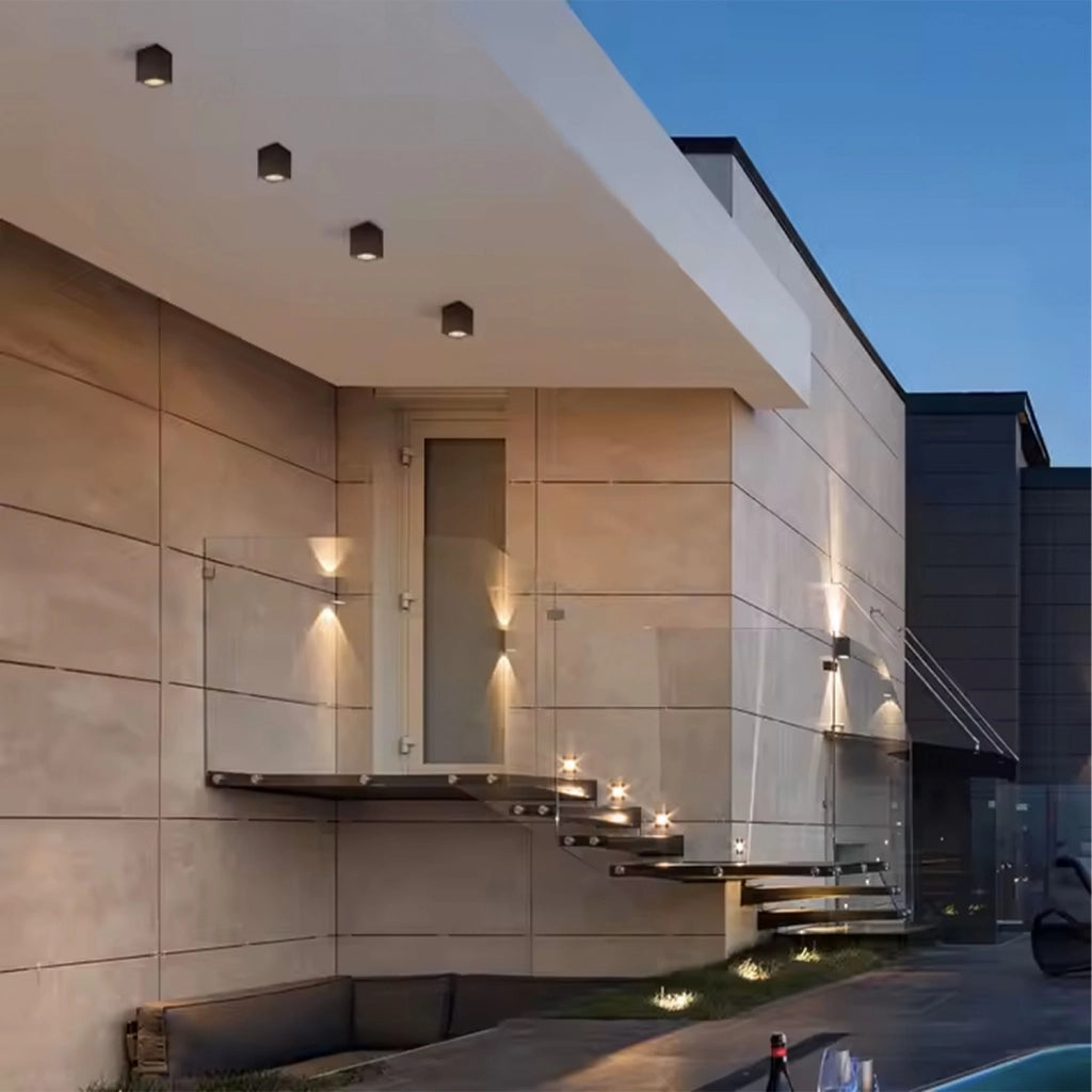 Faretto Esterno Moderno Kinsley Alluminio Bianco 1 Luce Gu10 Ip54