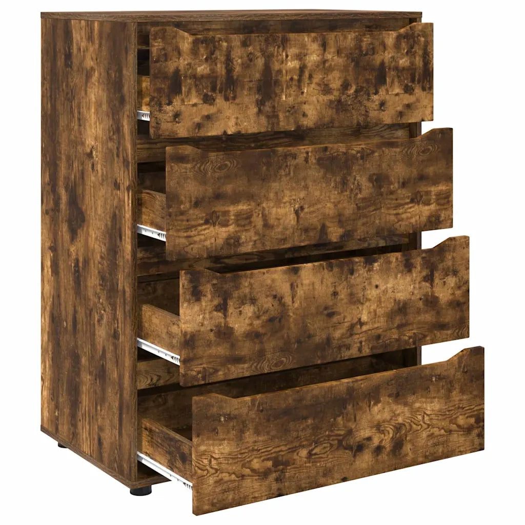 Armadi di Stoccaggio 2 pcs Rovere fumé 80 x 48 x 105 cm