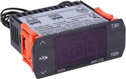Termostato Digitale a Tasto per Regolazione Temperatura - Adatto per Serramenti, Camere Freddo, Aziende Agricole - Con Sensore - 110-220V 10A.