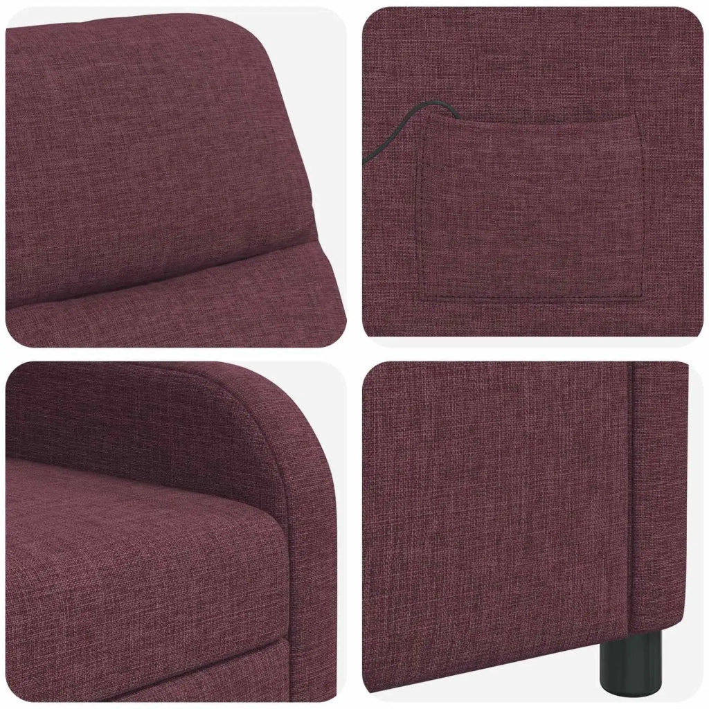 Divano Sedia-Poltrona Massaggiante Viola Tessuto 226632