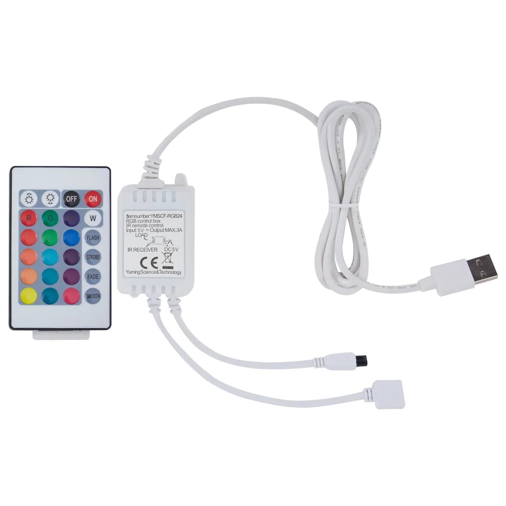 Giroletto con LED Crema e Grigio Scuro in Tessuto 100x200 cm 286770