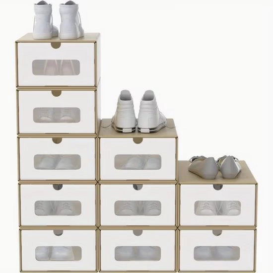 Cassetto per Archiviazione con Finestra Estensibile, Organizzatore per Carta da Ufficio per Scarpe e Abiti