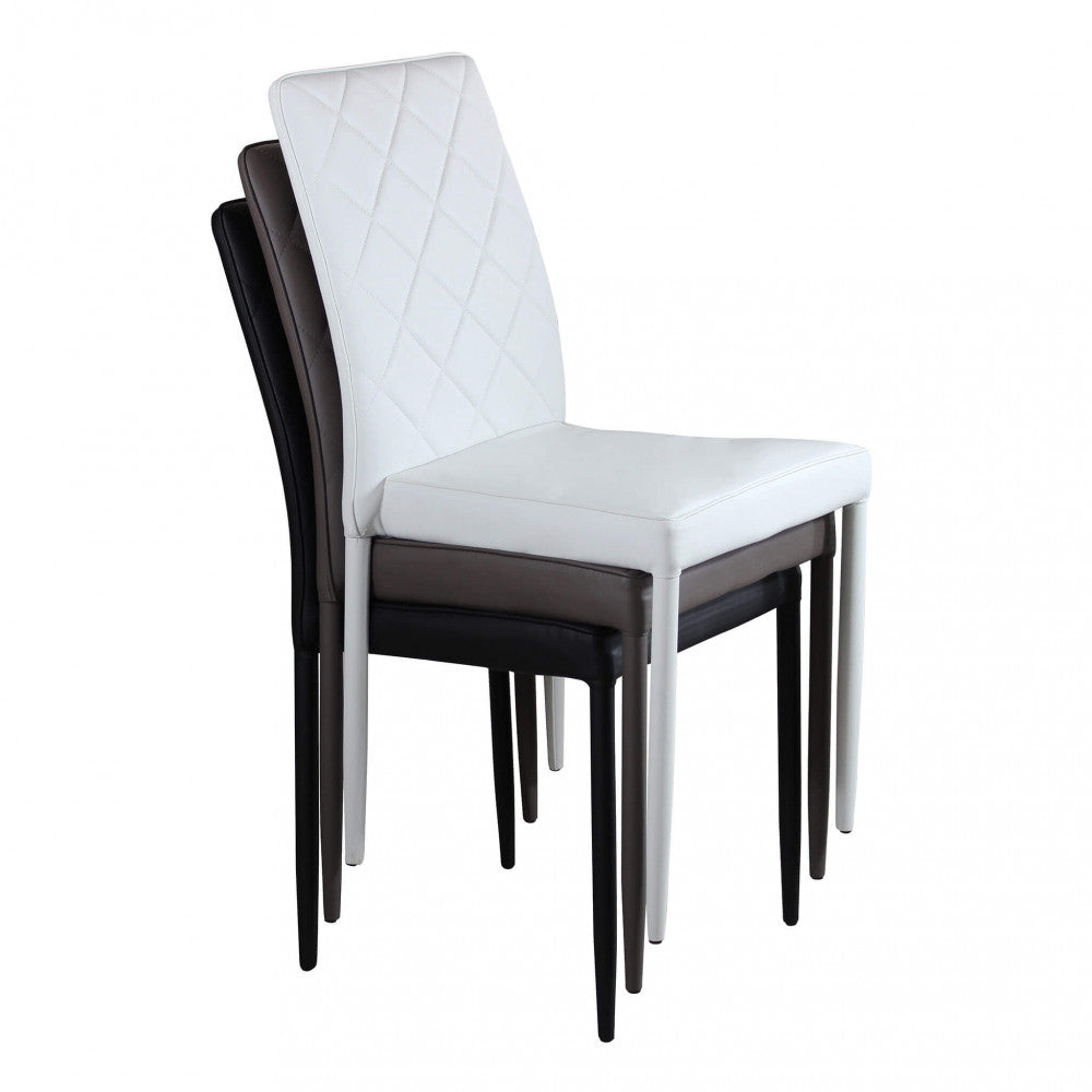 Sedia Blossom 41x50x91 h cm in Similpelle Bianco