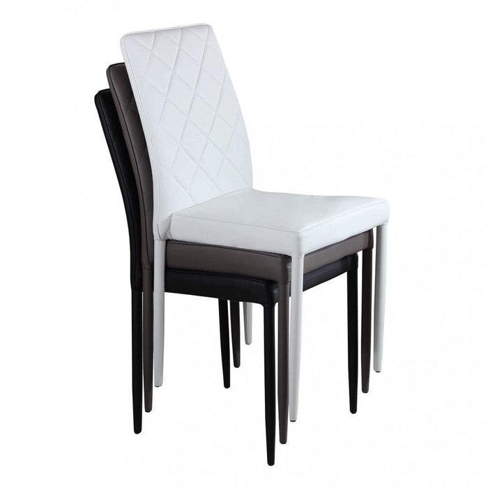 Sedia Blossom 41x50x91 h cm in Similpelle Bianco