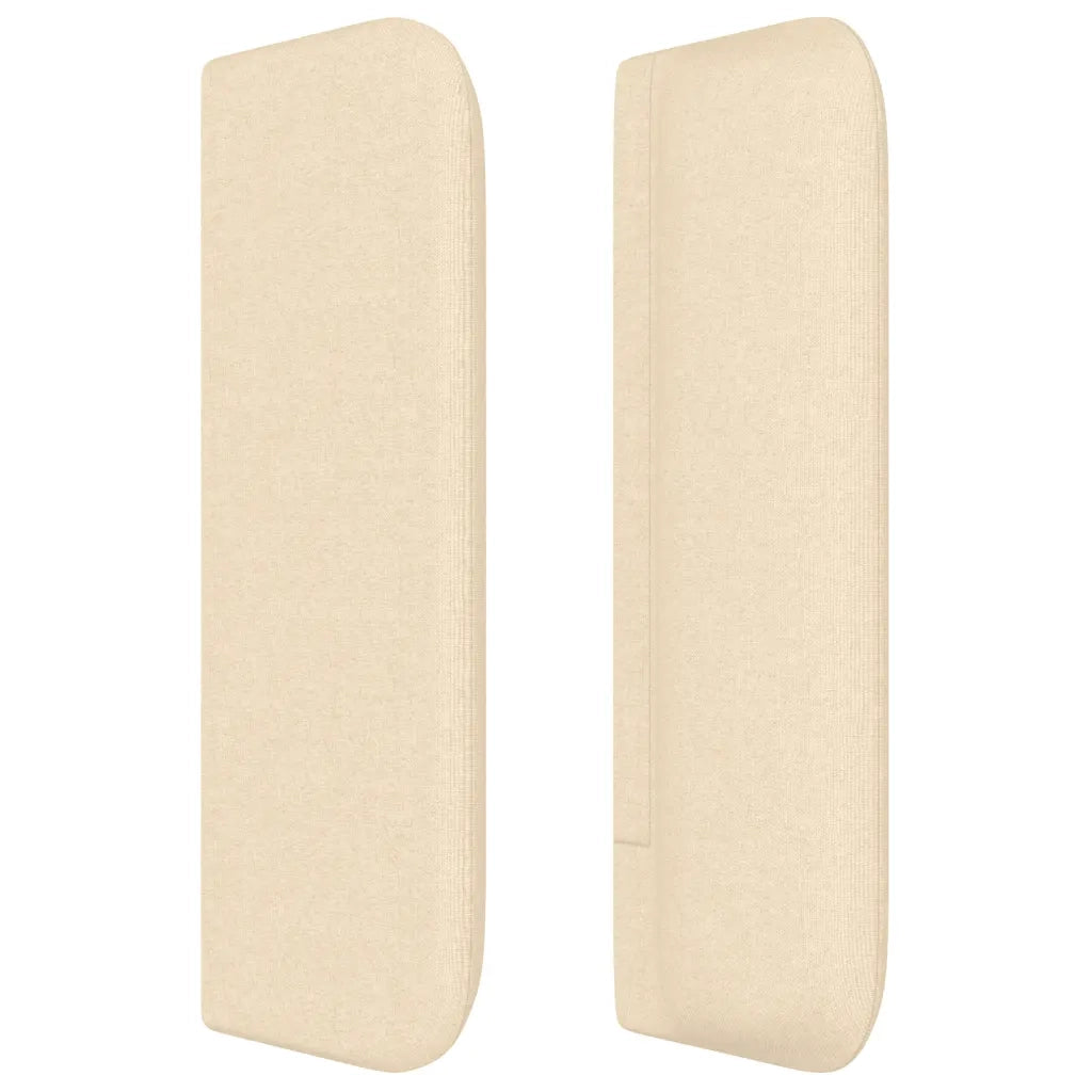 Testiera ad Orecchio Crema 147x16x78/88 cm in Tessuto