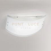 LECCE P/M PLAFONIERA IN VETRO BIANCO PARTICOLARI METALLO CROMO 2 LUCI ATTACCO E27 45CM