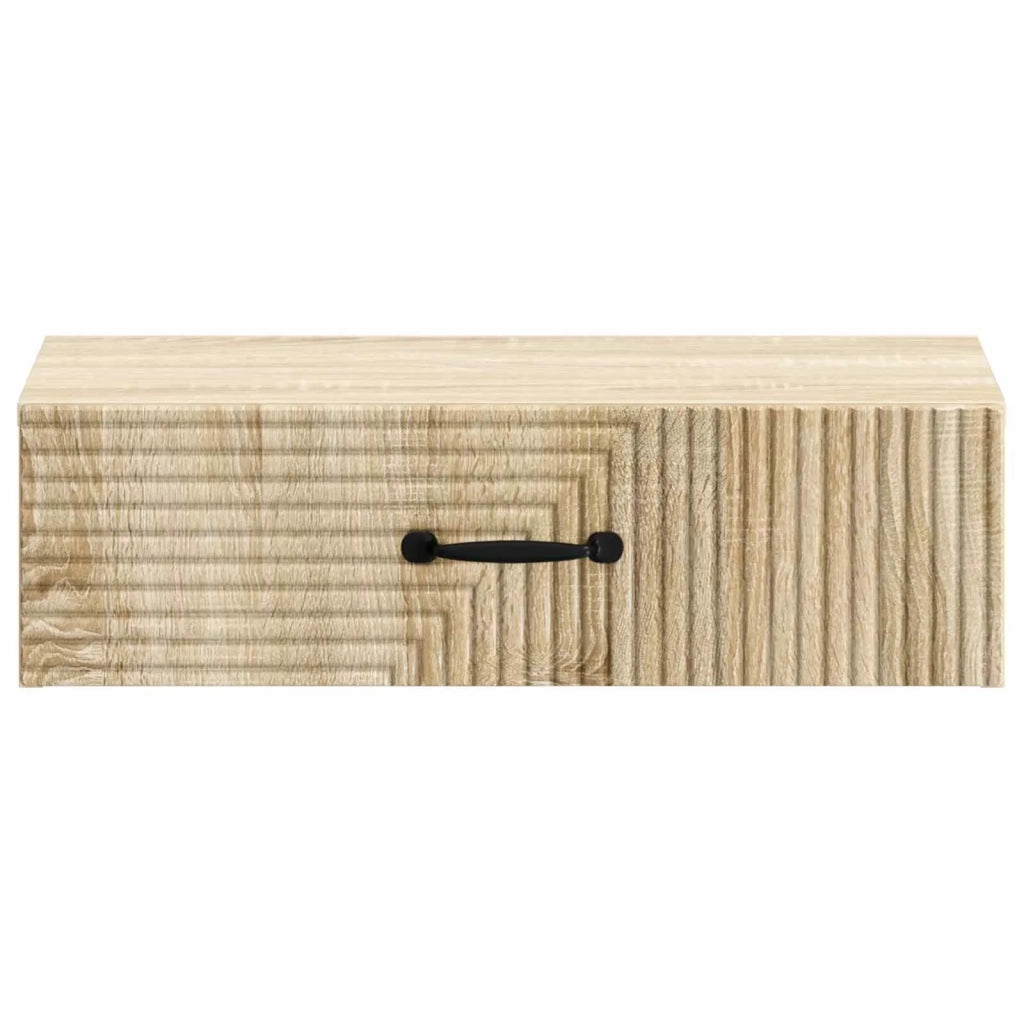 Tavolino da Parete Laterale Rovere Sonoma 59 x 34,5 x 17 cm 898657