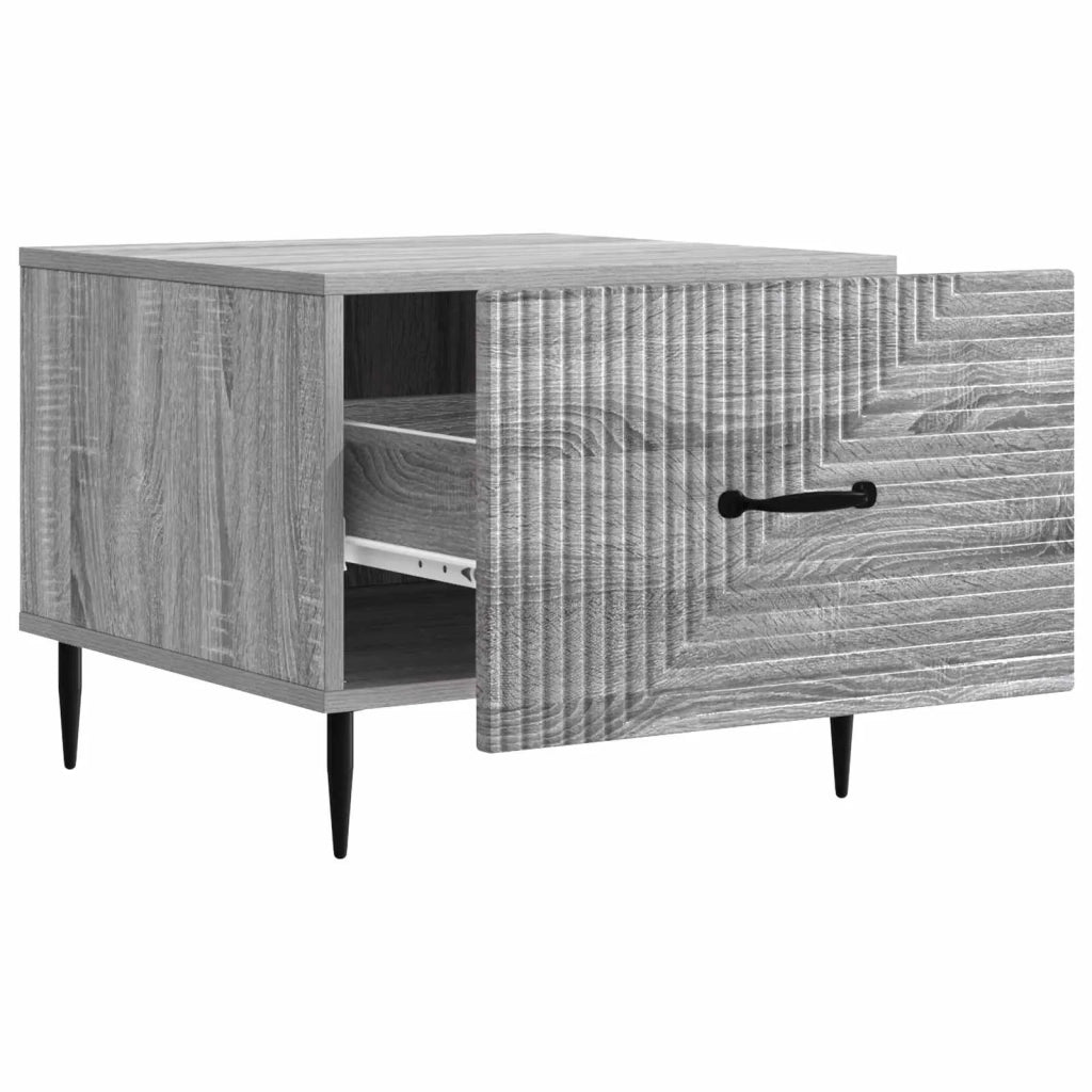 Tavolino da salotto con cassetto Grigio Sonoma 49 x 50 x 40 cm 894971