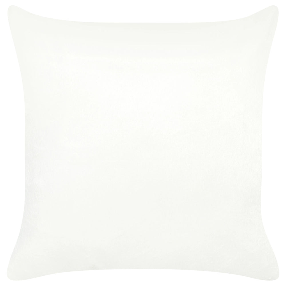 Set di 2 cuscini decorativi in pelliccia sintetica beige 45 x 45 cm accessori salotto