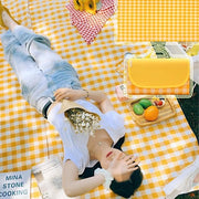 Tenda da picnic pieghevole - adatta all'uso all'aperto - 1 pezzo - vetri gialli - 300 cm x 200 cm