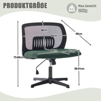 Sedia ufficio senza braccioli - Xylo - girevole e regolabile