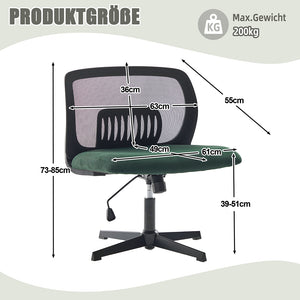 Sedia ufficio senza braccioli - Xylo - girevole e regolabile