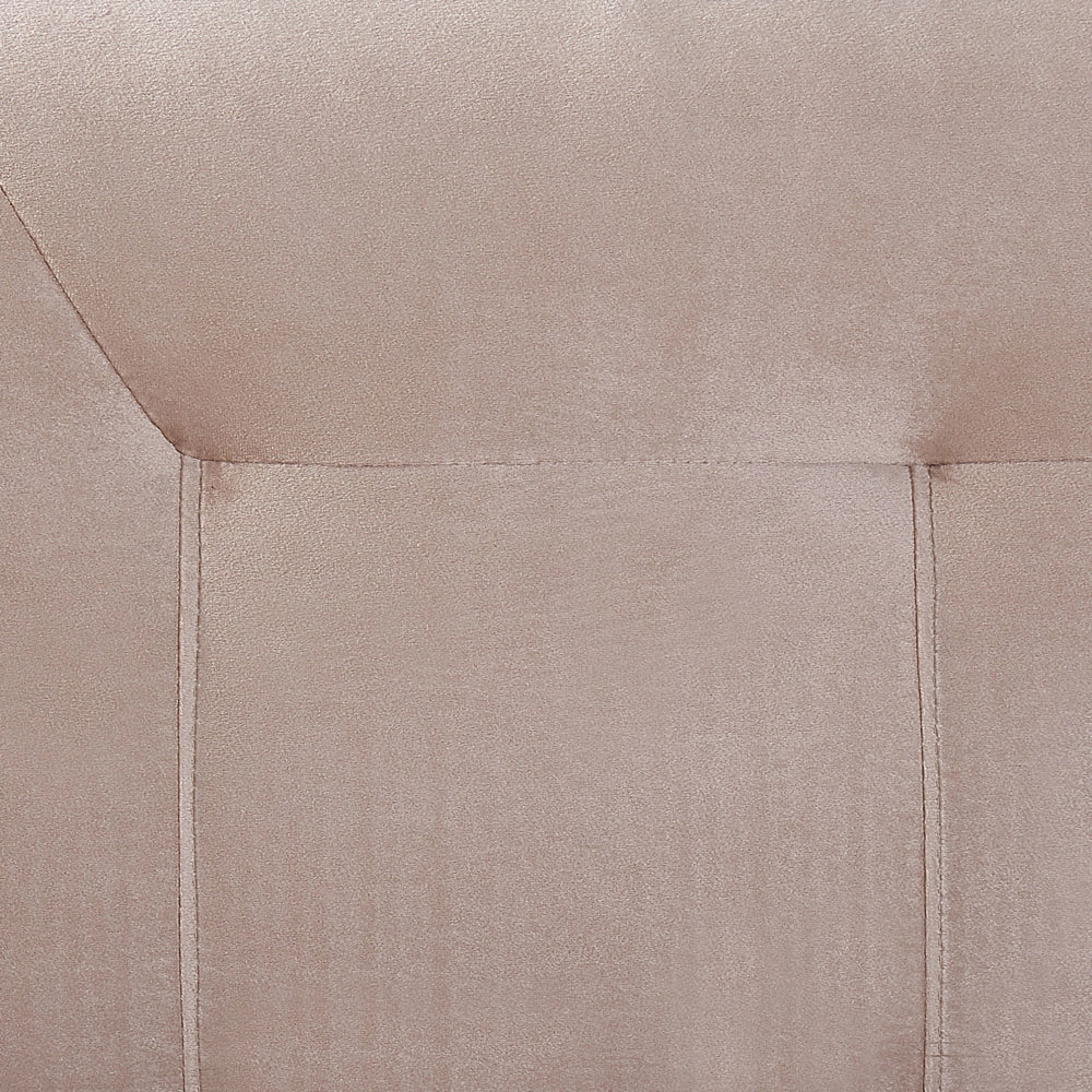 Letto in velluto beige tappezzeria 180 x 200 cm Continental con testiera del materasso a molle