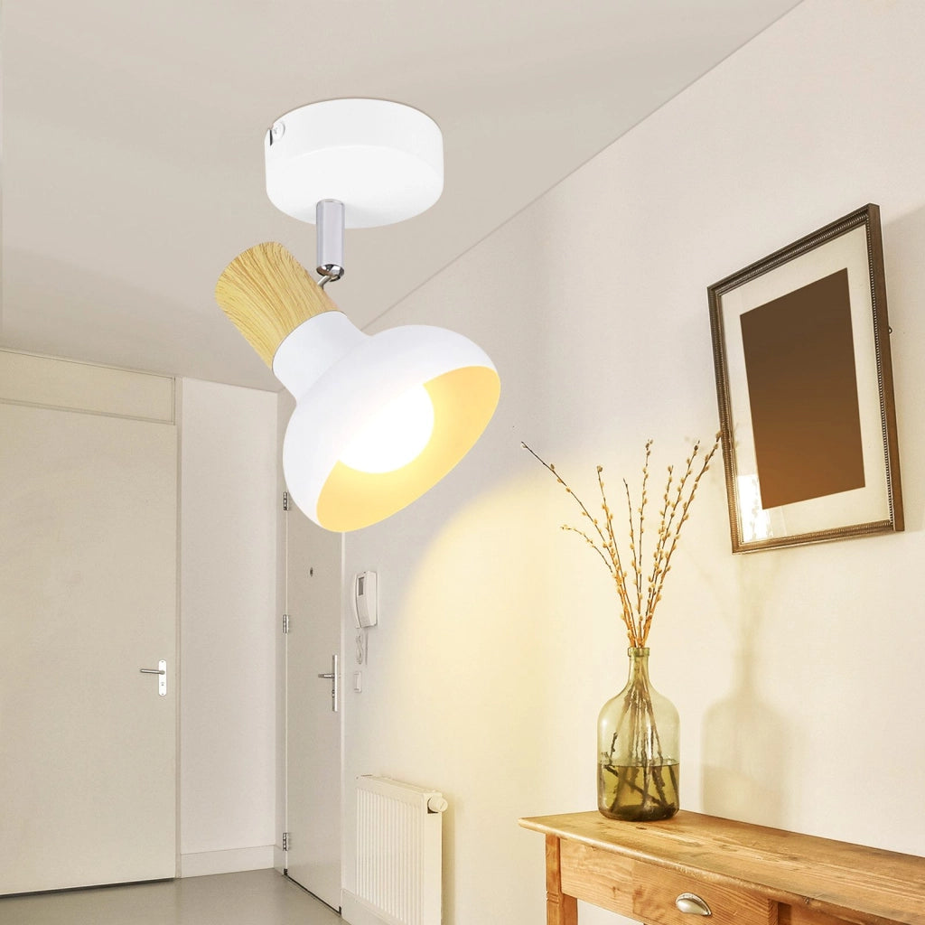 ZMH Faretto da soffitto 1 fiamma E14 paralume ferro per corridoio camera letto