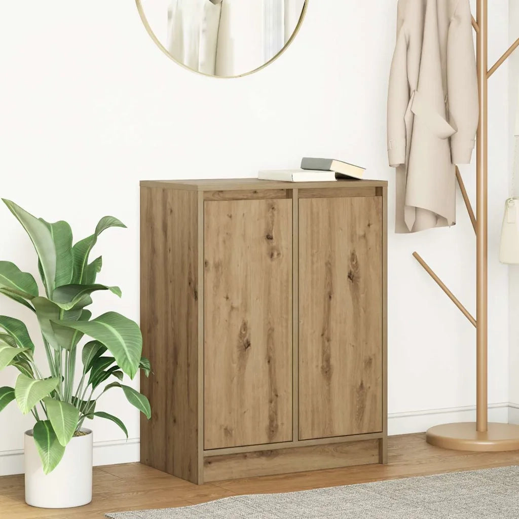 Credenza Rovere Artigianale 57x34x76 cm in Legno Multistrato 861624