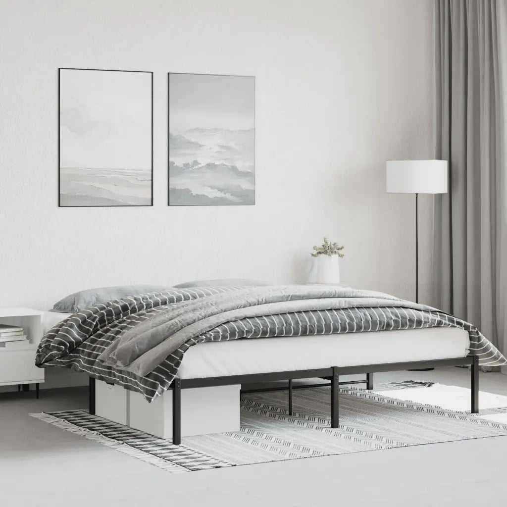 Giroletto Metallo Nero 180x200 cm 373659