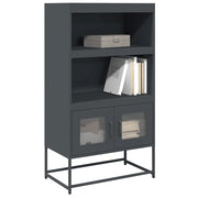 Credenza Antracite 68x39x123 cm Acciaio 853370