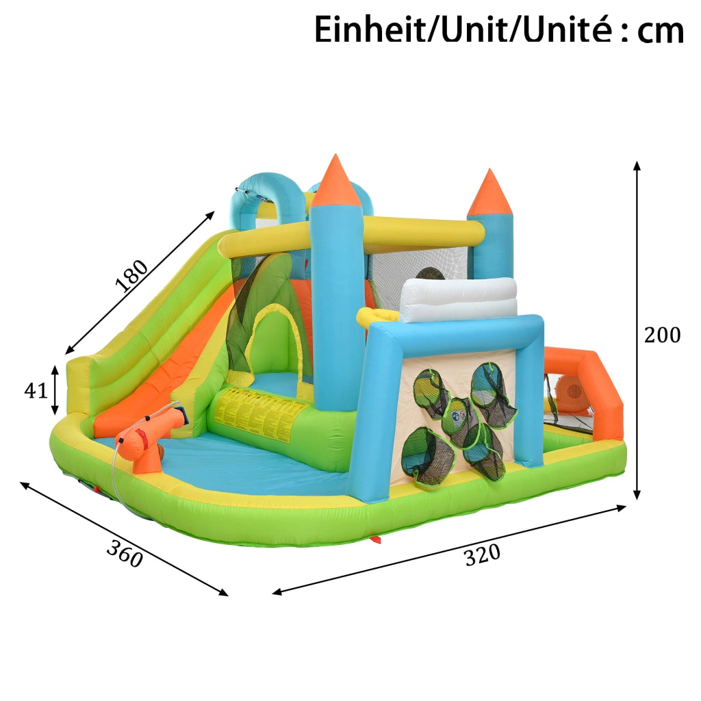 Castello gonfiabile per bambini ¨C Minimal ¨C 360x320x200cm per esterno