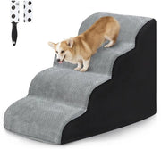 Trappola per cani 4-trappole per letto e divano, trappola per animali domestici con schiuma duratura alta densità e copertura lavabile e rotolo per eliminazione pelo, grigio e nero