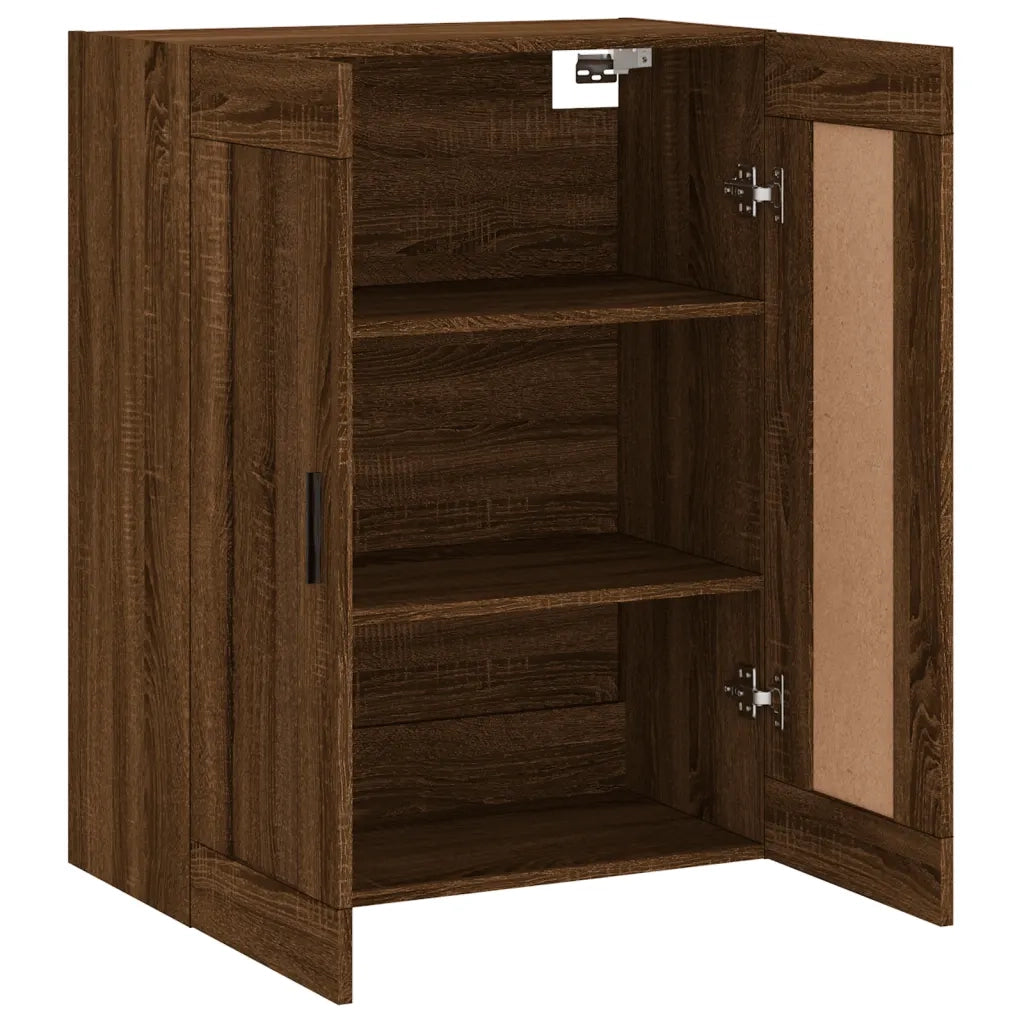 Mobile a Parete Rovere Marrone 69,5x34x90 cm Legno Multistrato 830403