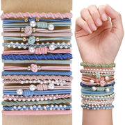 20 pezzi di fascia per capelli Boho elastica, fascia per capelli con elastico, fascia per capelli per donne e ragazze senza danni
