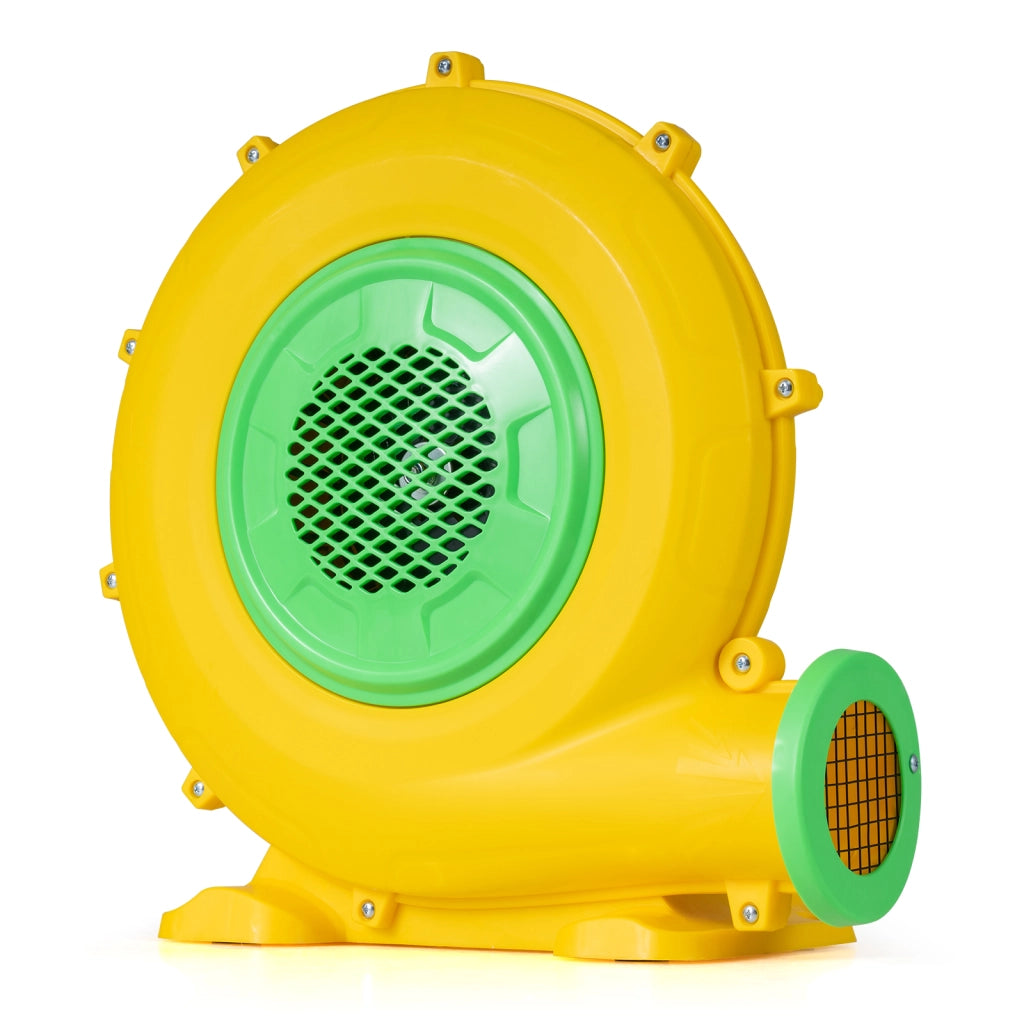 Soffiatore d'aria da 680W con maniglia e picchetti di fissaggio, Pompa ventilatore elettrico per casa gonfiabile