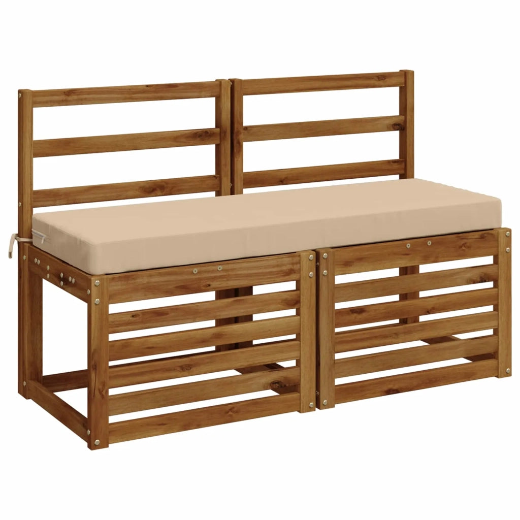 Cuscini per Panchina a 2 Pezzi SOEST 2 pz 100% Poliestere Crema 949683