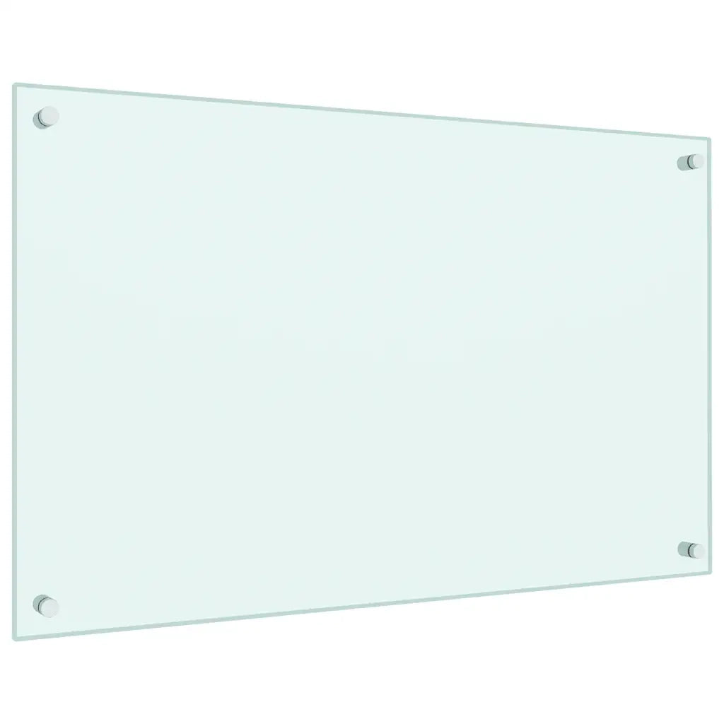 Paraschizzi per Cucina Color Latte 80x50 cm in Vetro Temperato 249455