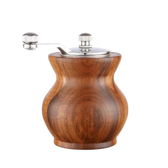 Pepe Manuale in Legno - Molitore a Mano di Sale - Flessibilità di Grana - Pepe Sale Peperoncino Sesamo