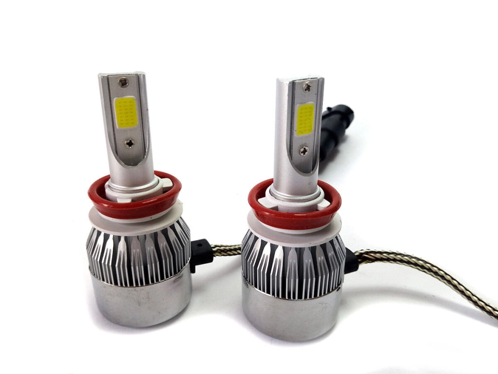COPPIA LAMPADE LED AUTO FARI H1 MOTO KIT LAMPADINE 36W LUCE BIANCA 6000K 3800LM