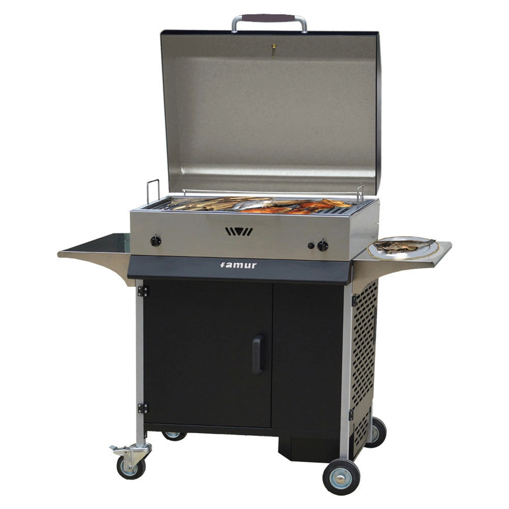 Barbecue a Gas con Griglia in Acciaio Famur BK 8 Cortina Class