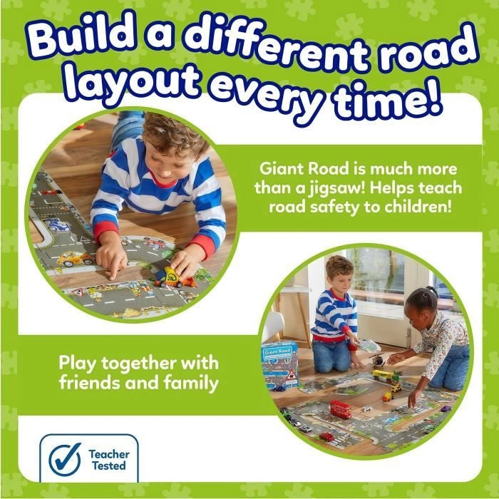 Giant Road Road - Puzzle - FRUTTETO - 20 grandi pezzi intercambiabili