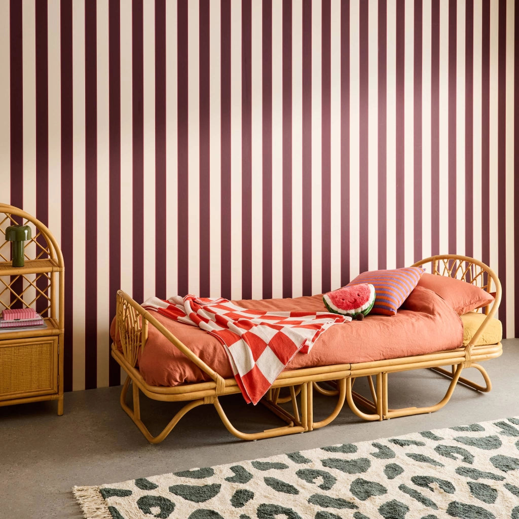 Letto per bambini esotico rattan, 90cm, rattan naturale
