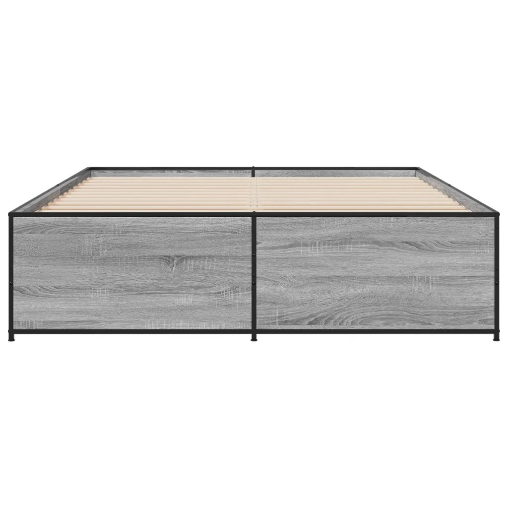 Giroletto Grigio Sonoma 140x200 cm in Legno Multistrato Metallo 3279890