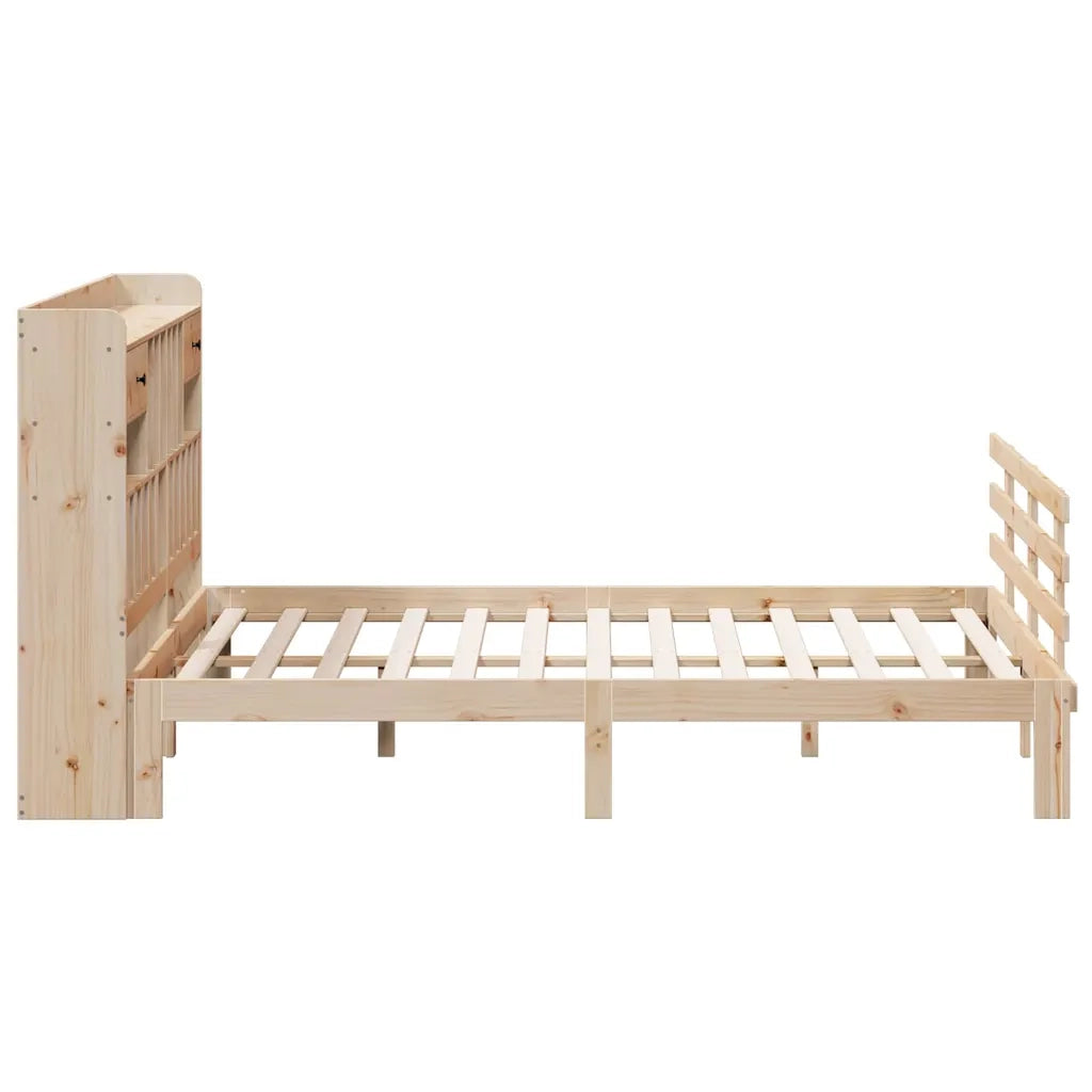 Letto Libreria senza Materasso 180x200 cm in Legno di Pino 3322802