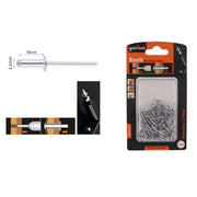 Trade Shop - Set 46 Pz Rivetti Rivetto 3.2x9mm Accessori Bricolage Ferramenta Fai Da Te 94950 -