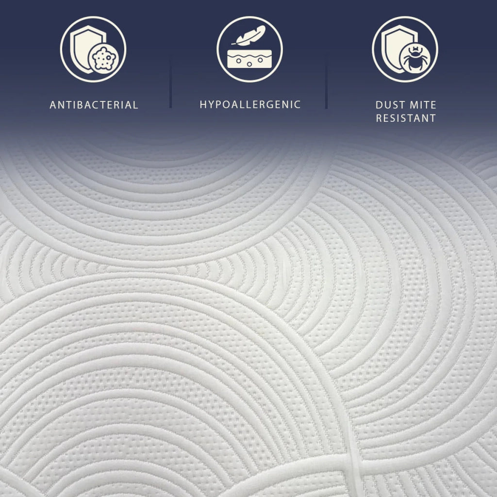 Materasso 140x190 Memory Breeze e Molle Insacchettate | Altezza 30 cm |  Sfoderabile, Anallergico e Traspirante | Made in Italy