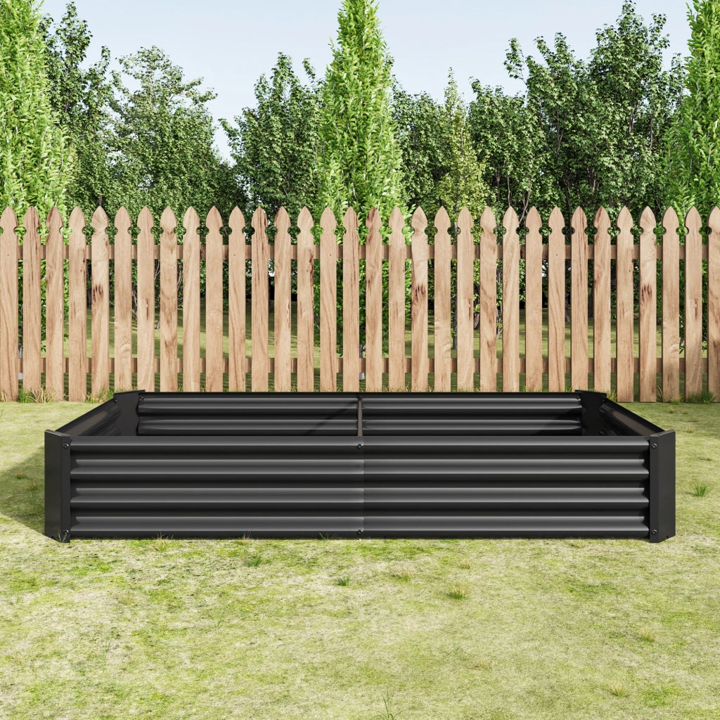 Hochbeet per Giardino ¨C Minimal ¨C Metallo acciaio antracite