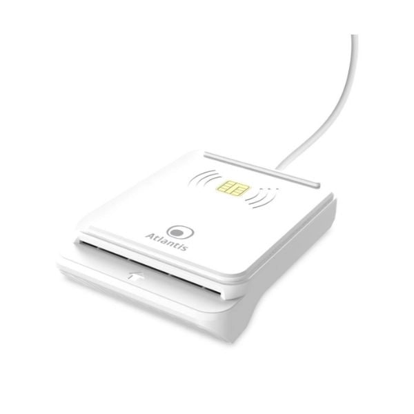 Lettore atlantis p005-ciek421c combo cie 3.0 + smart card usb nfc per carta identità elettronica italiana cie 3.0 cns/crs/ts