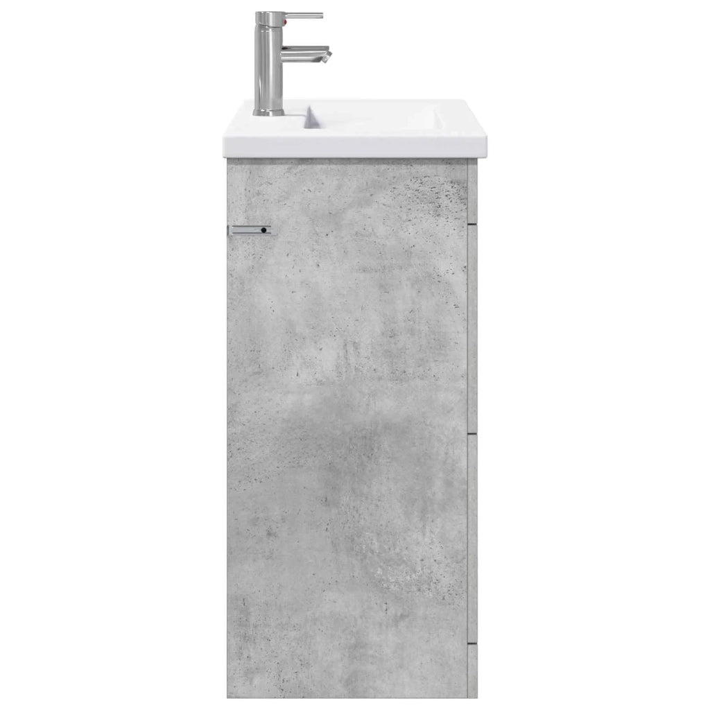Set di mobili per il bagno Grigio Cemento 81 x 40 x 84,5 cm 3404377