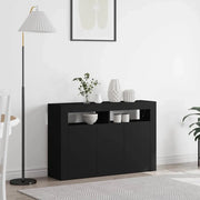 Credenza Nero 116 x 30 x 75 cm Legno multistrato 3333877