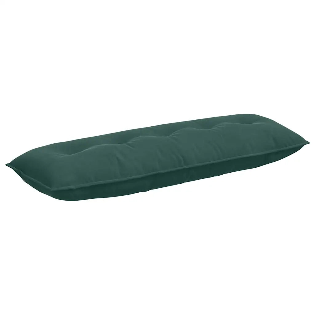 Cuscino per Schiena | Cuscino dorsale Verde Scuro 140 x 50 cm Tessuto in Cords