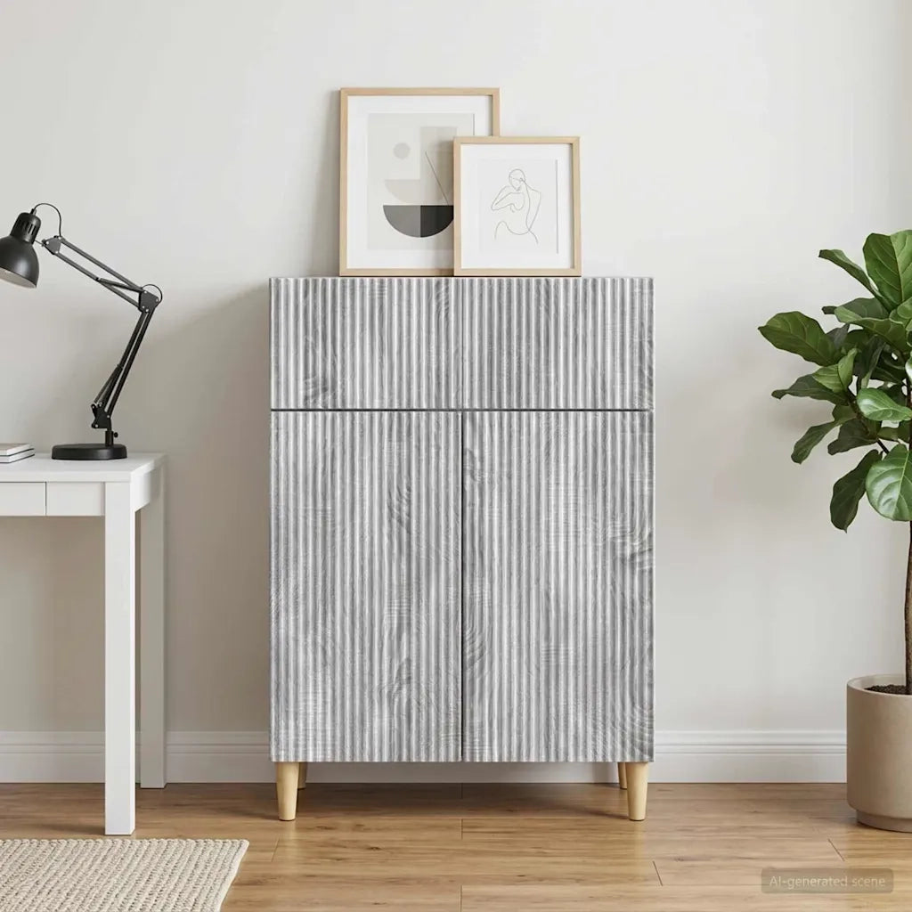 Credenza Grigio Sonoma 66 x 34,5 x 90 cm Legno ingegnerizzato 894641