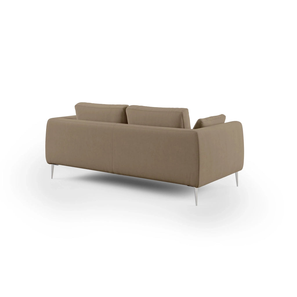 Plano Divano moderno in microfibra tecnica smacchiabile T11 176 cm marrone