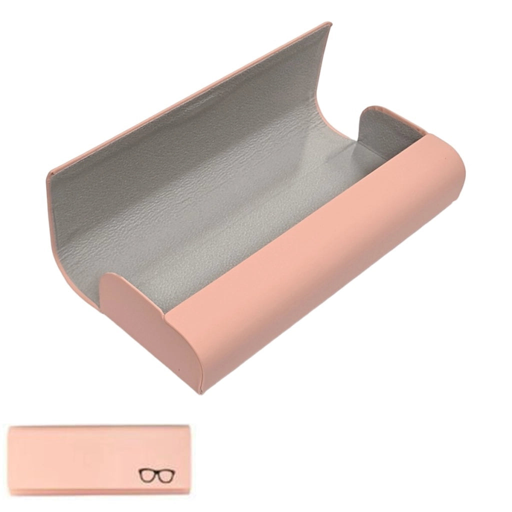 ASTUCCIO CUSTODIA PORTA OCCHIALI SCATOLA DA VISTA SOLE RIGIDA ROSA