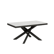 Tavolo allungabile 90x160/264 cm Volta Evolution Bianco Frassino telaio Antracite